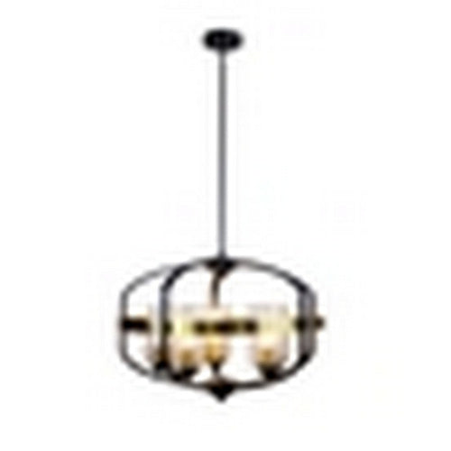 CHLOE Lighting Contemporary-Style Black/Bronze 5 Light Large Pendant 24" Wide