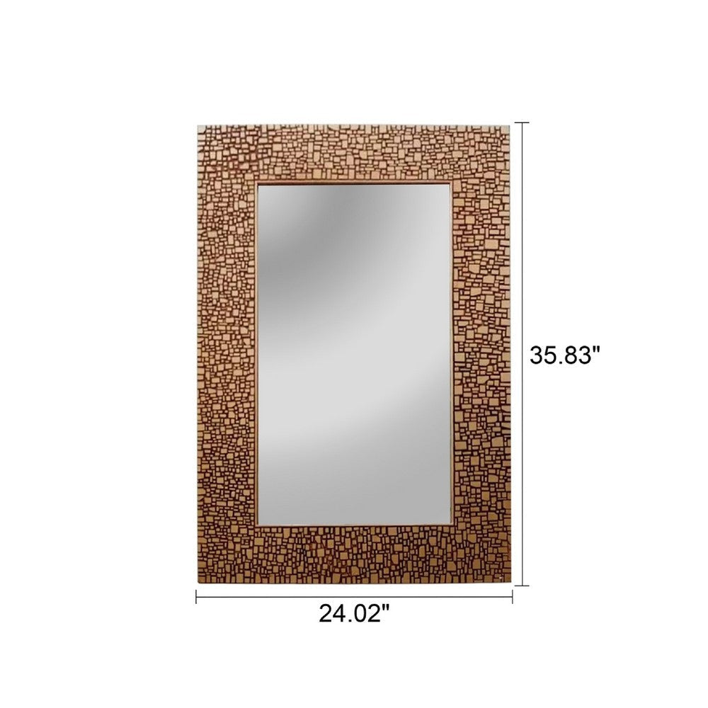 CHLOE’s Reflection Contemporary-Style Rectangle Antique Golden Finish 36’’ CHL-CH8M012GZ36-VRT