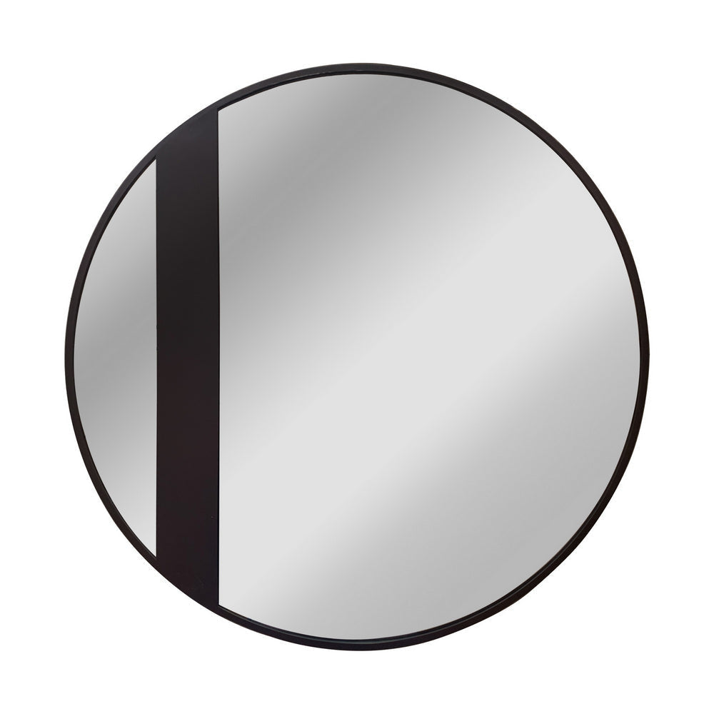 Buy Reflection Black Round Wall Mirror 30 Inch Height | Free Shipping ...