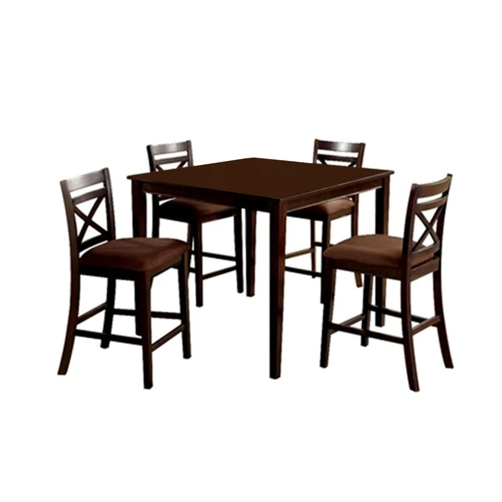 Weston I Dining Table Set Espresso-Casagear Home By Casagear Home FOA-CM3400PT-5PK
