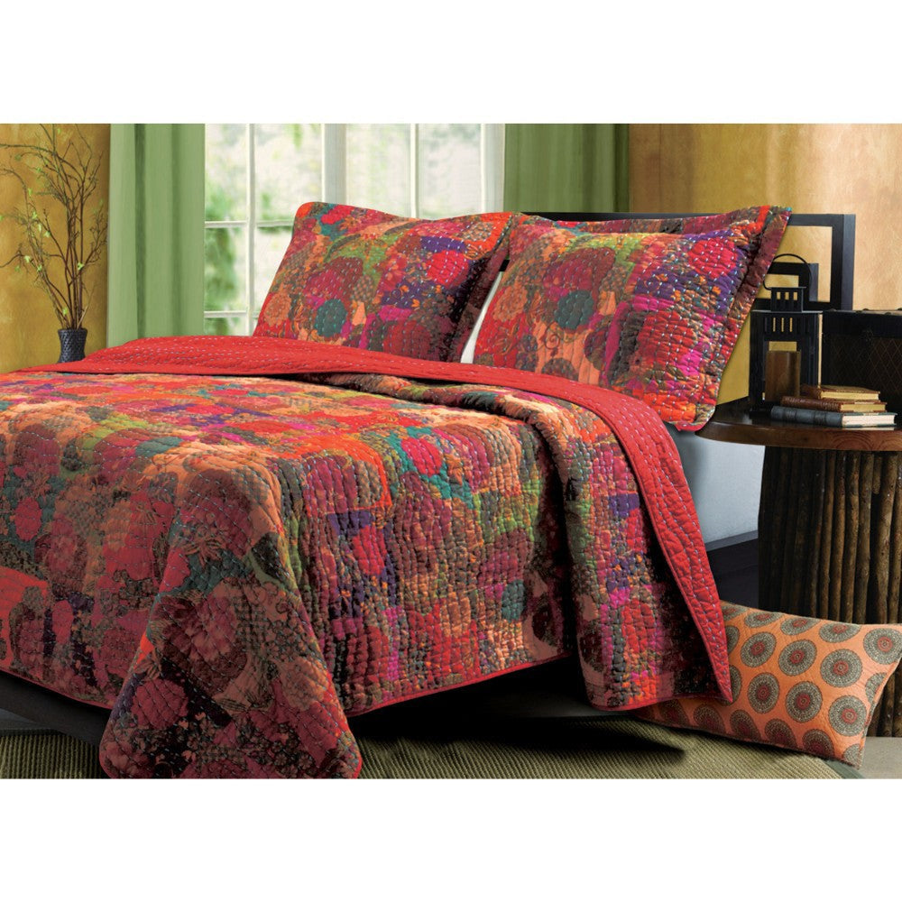 Jewel Quilt Unique Styled Ravishing King Set by Greenland Home Fashions