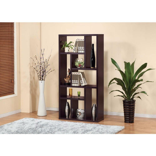 Elegant Display Cabinet /TV Stand With 9 Open Shelves. IDF-11399