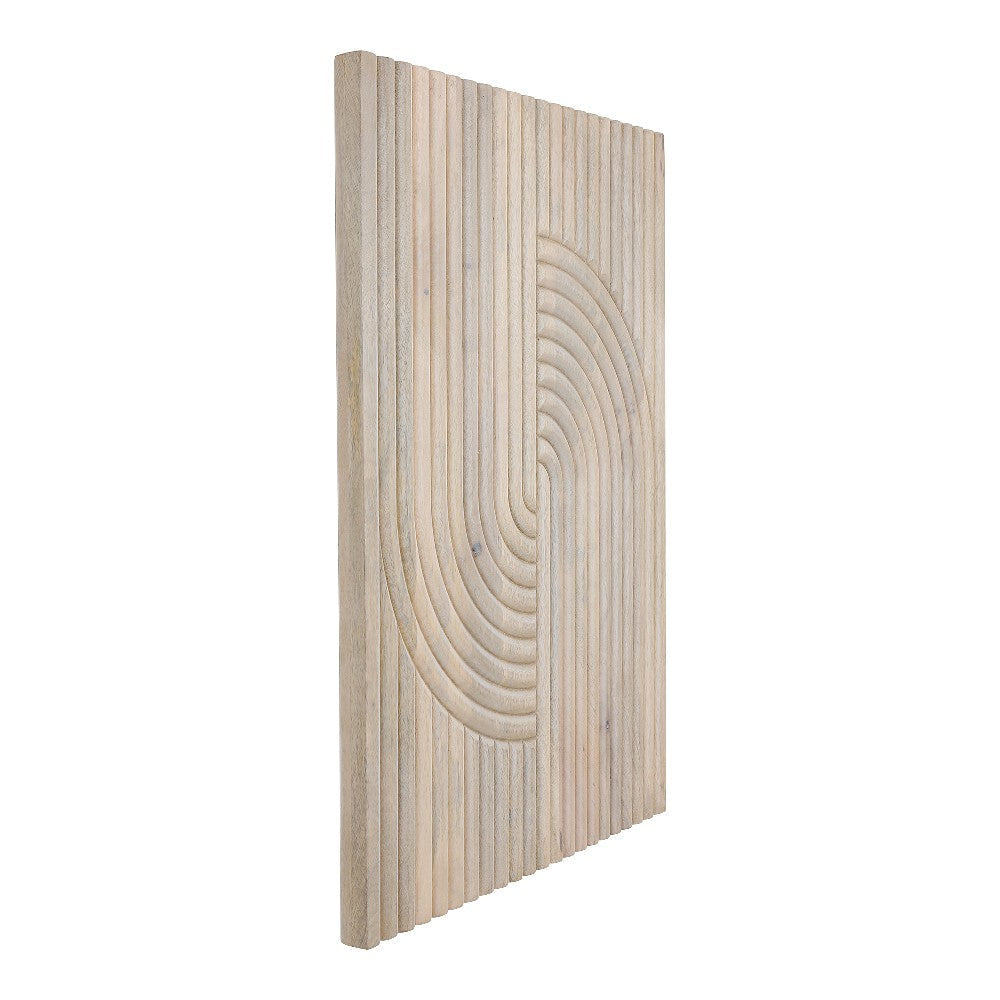 Knott Carved Wood Wall Art White Wash MCN-DD-1043-18