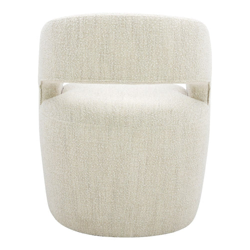 Barrow Rolling Dining Chair White Mist