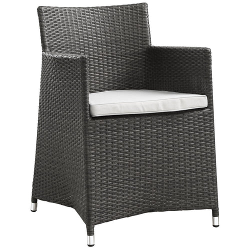 Junction Dining Outdoor Patio Armchair by Modway| Brown White