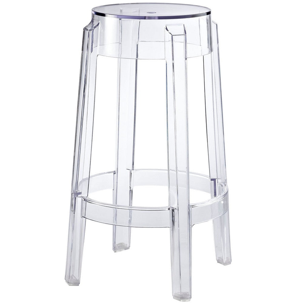 Clear Casper Counter Stool - No Shipping Charges MDY-EEI-171-CLR
