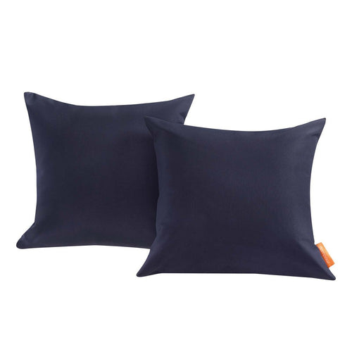 Convene 2 Piece Outdoor Patio Pillow Set by Modway| Navy