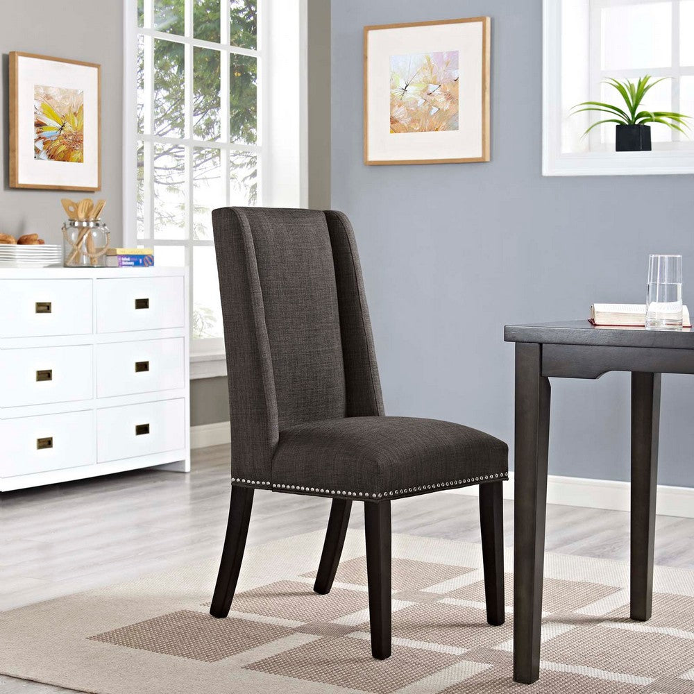 Baron Fabric Dining Chair by Modway| Brown