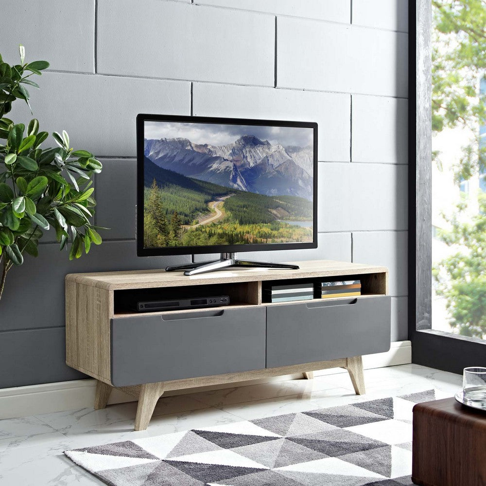 Origin 47" TV Stand by Modway| Natural Gray