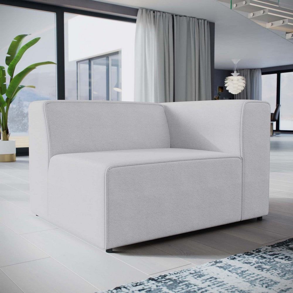 Mingle Fabric Right-Facing Sofa by Modway| White