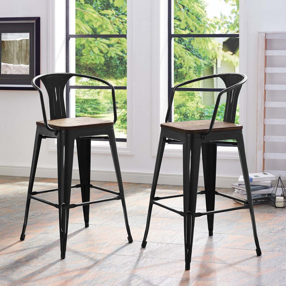 Promenade Bar Stool by Modway| Black