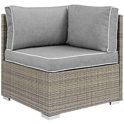 Repose Outdoor Patio Corner by Modway| Gray