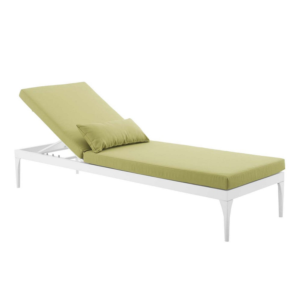 Perspective Cushion Outdoor Patio Chaise Lounge Chair by Modway| Green