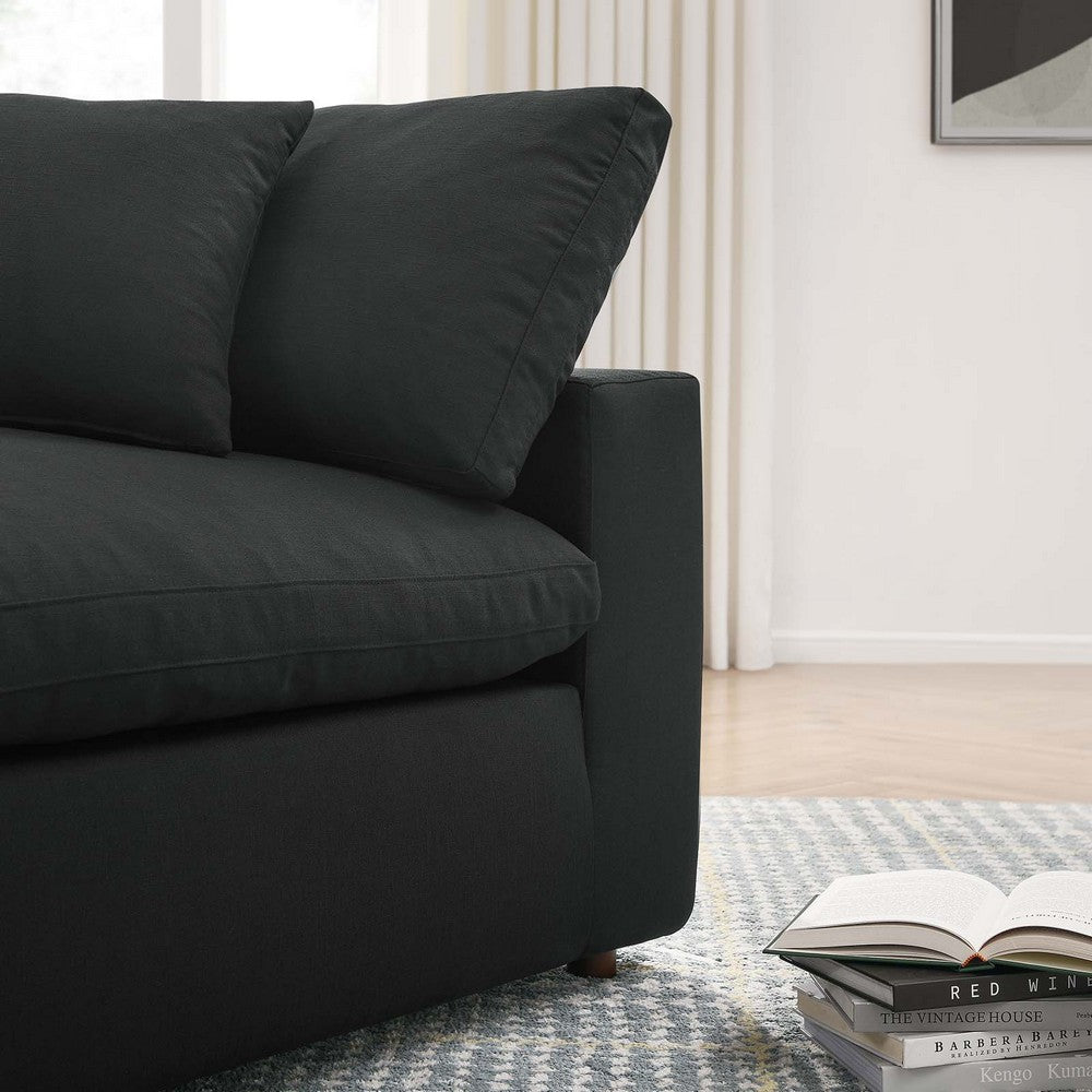 Commix Down Filled Overstuffed Corner Chair by Modway| Black