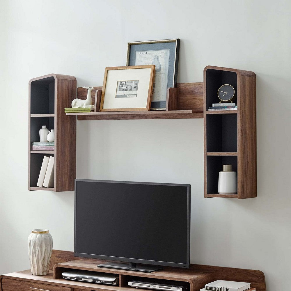 Omnistand Wall Mounted Shelves by Modway| Gray
