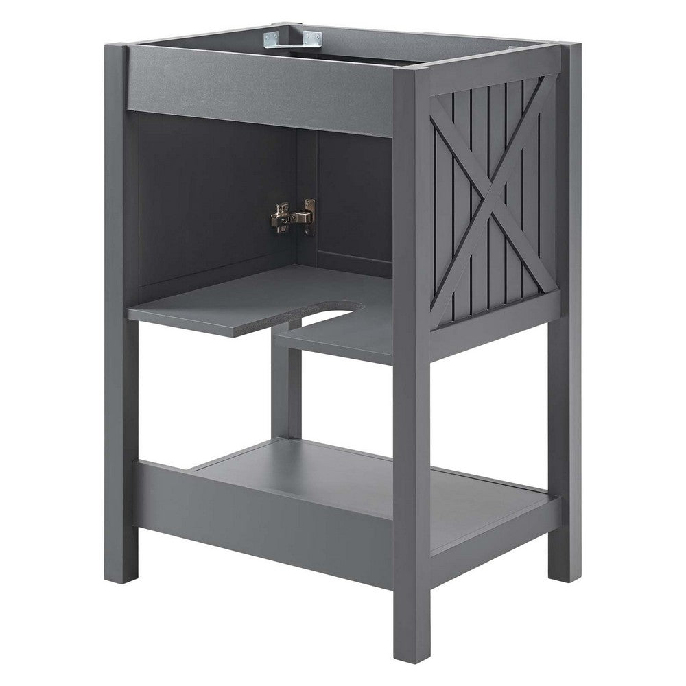 Steam 23" Bathroom Vanity Cabinet (Sink Basin Not Included) by Modway| Gray
