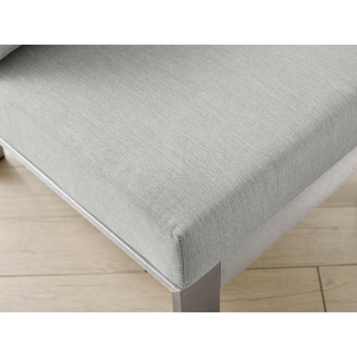 Shore Sunbrella® Fabric Aluminum Outdoor Patio Armless Chair by Modway| Gray