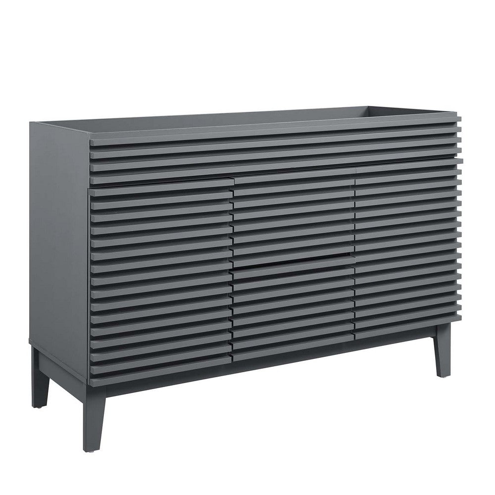 Render 48" Double Sink Compatible (Not Included) Bathroom Vanity Cabinet by Modway| Gray