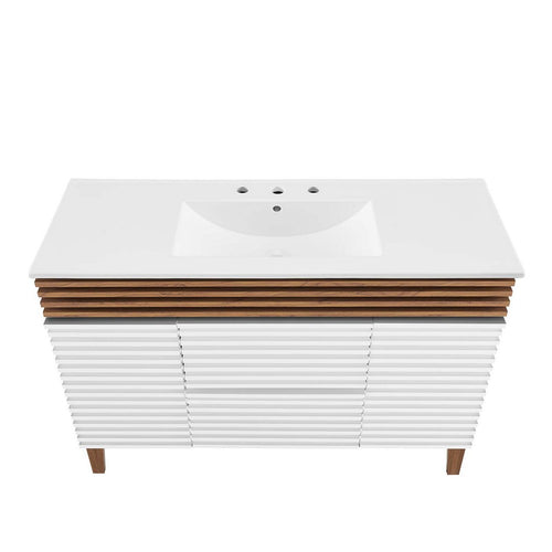 Render 48" Single Sink Bathroom Vanity by Modway| White