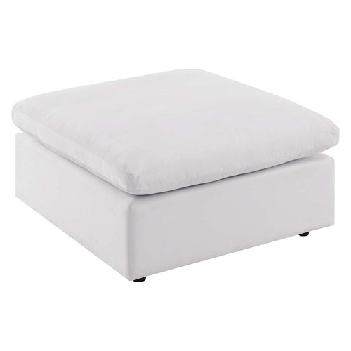 Commix Overstuffed Outdoor Patio Ottoman by Modway| White