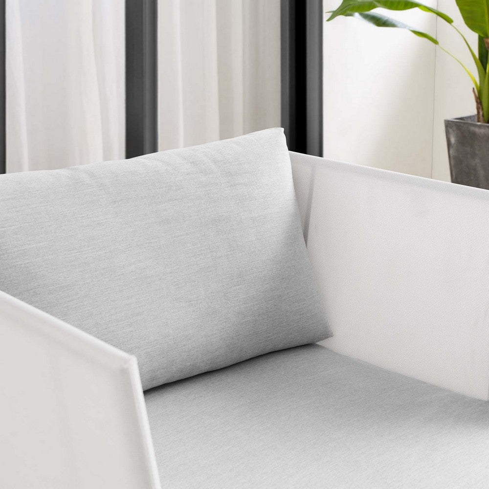 Harmony Sunbrella® Outdoor Patio Aluminum Armchair by Modway| Gray