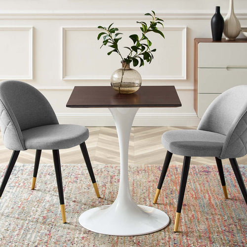 Lippa 24" Square Dining Table by Modway| Brown