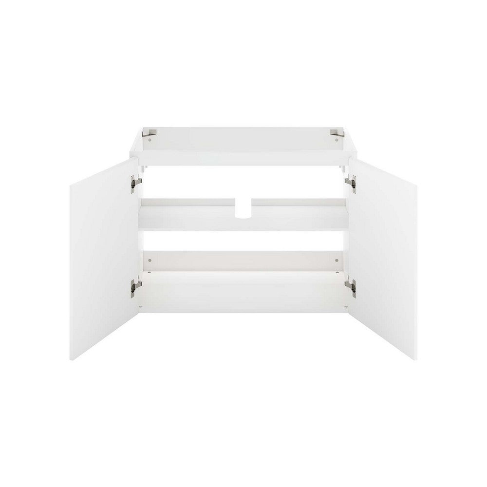 Bryn 36" Wall-Mount Bathroom Vanity (Sink Basin Not Included) by Modway| White