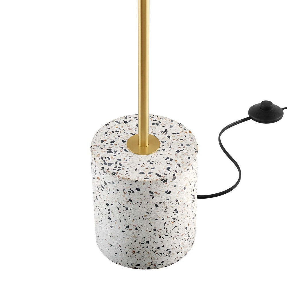 Logic Terrazzo Floor Lamp by Modway| White
