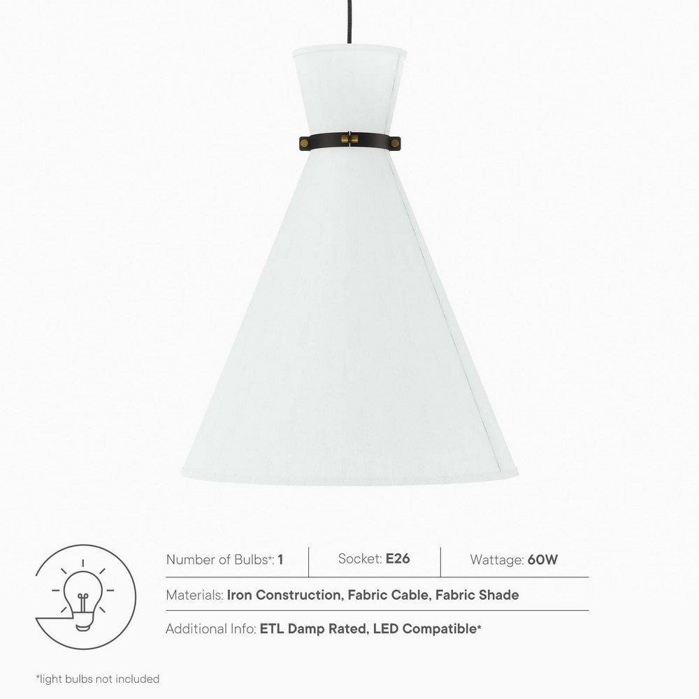 Starlight 1-Light Pendant Light by Modway| Brown