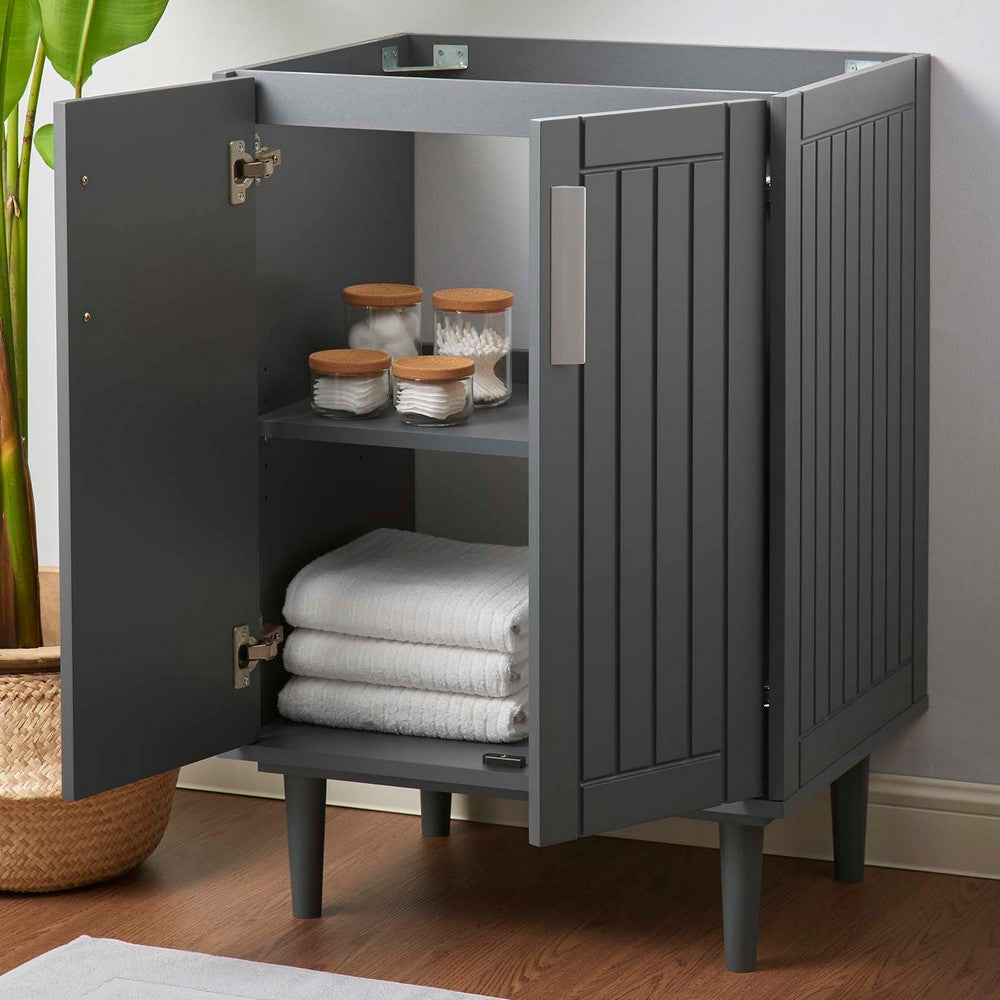 Augusta 24" Bathroom Vanity Cabinet (Sink Basin Not Included) by Modway| Gray