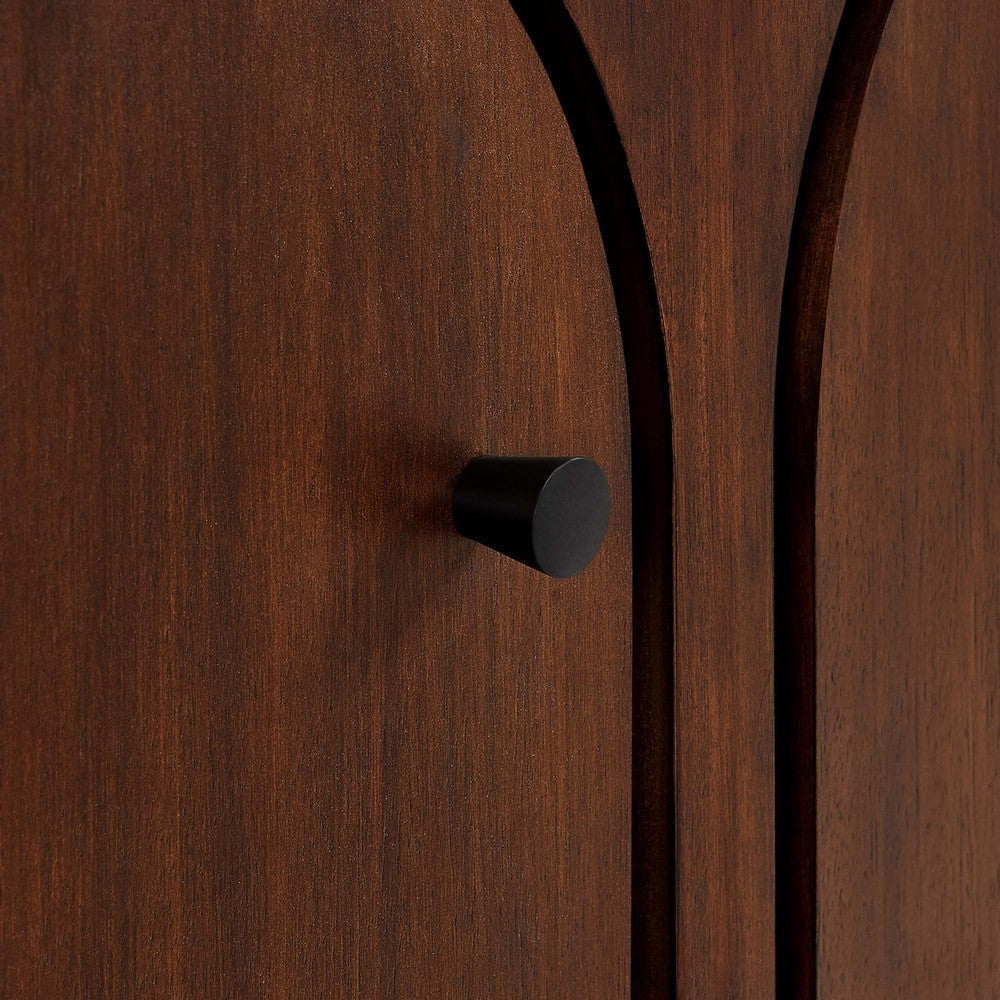 Modway Appia 3-Door Arched Door Sideboard Storage Cabinet Oak MDY-EEI-6536-OAK