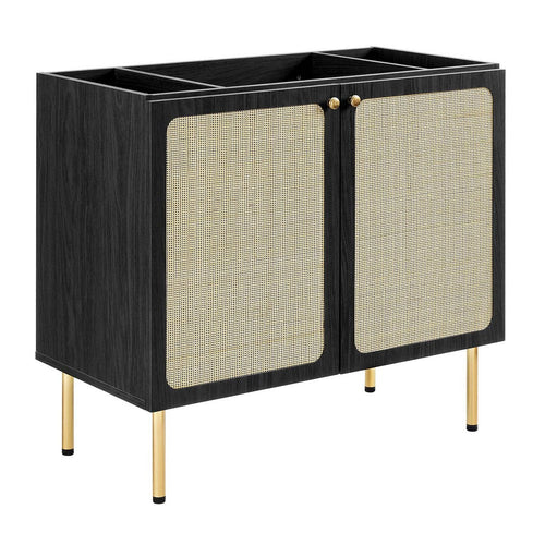 Chaucer 36" Bathroom Vanity Cabinet (Sink Basin Not Included) by Modway| Black