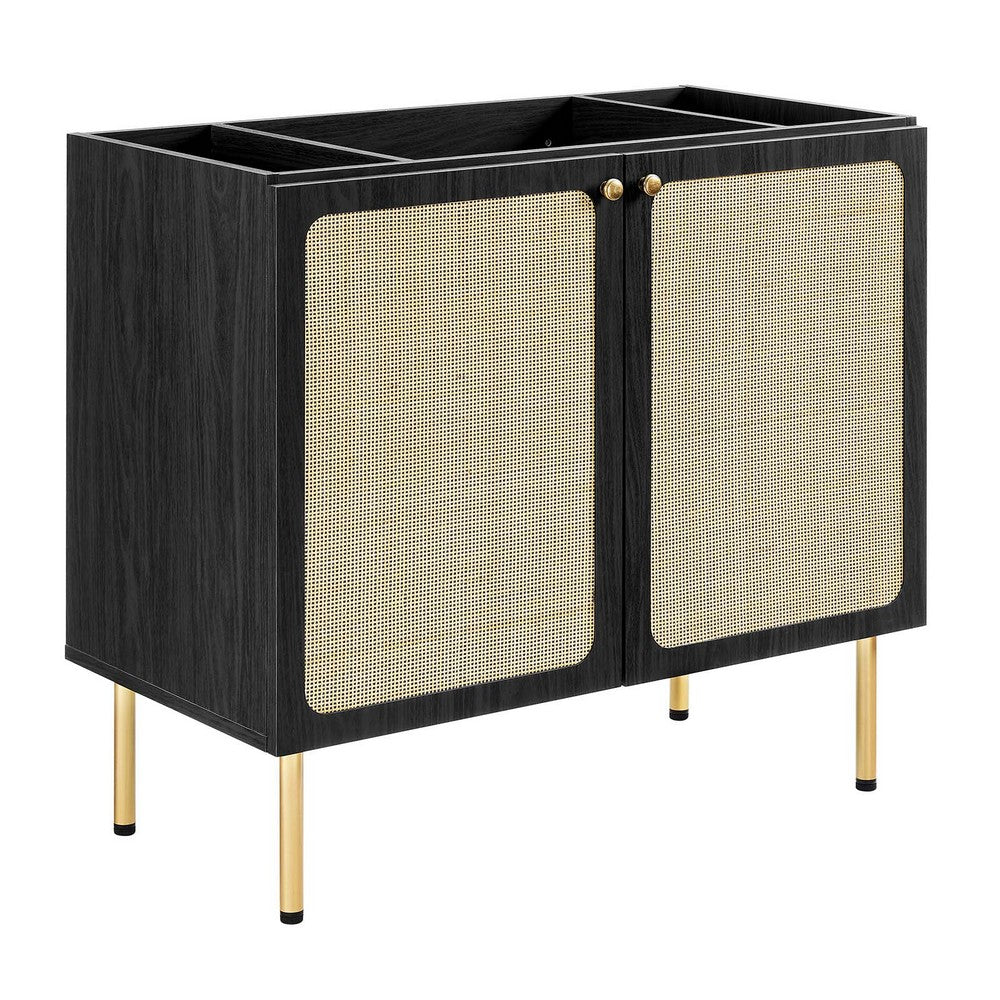 Chaucer 36" Bathroom Vanity Cabinet (Sink Basin Not Included) by Modway| Black