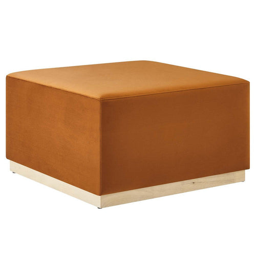 Tilden Large 28" Square Performance Velvet Upholstered Ottoman by Modway