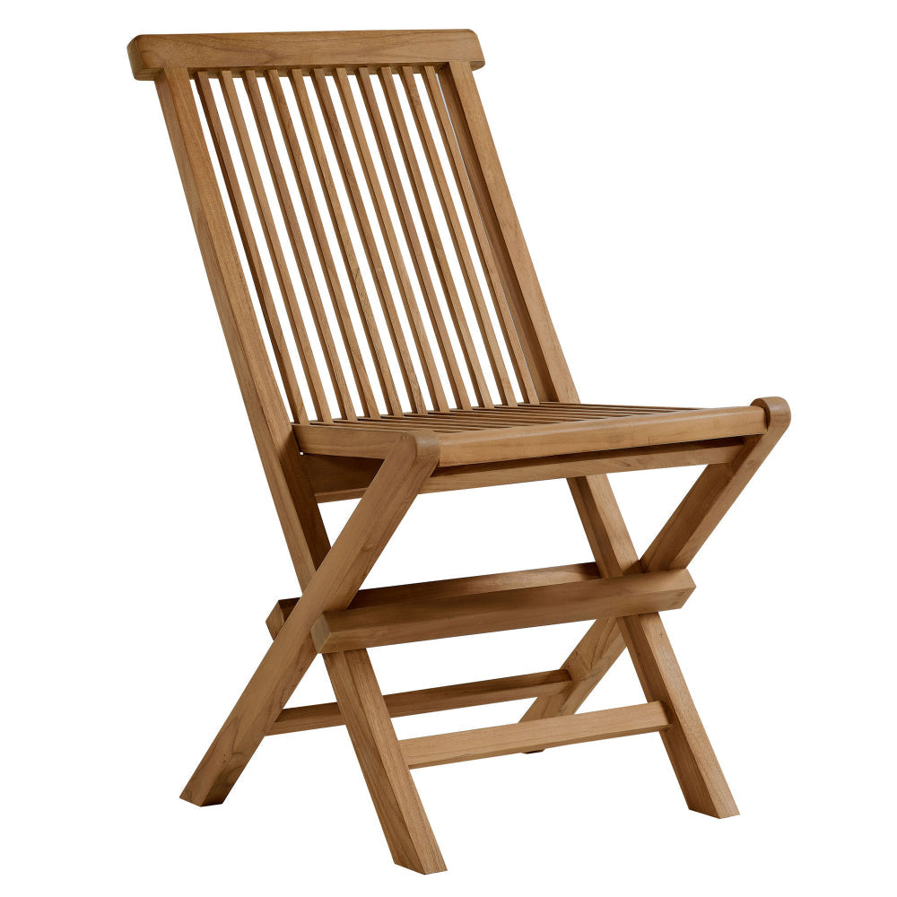 Vienna Outdoor Patio Teak Wood Folding Dining Chairs Set of 4 by Modway MDY-EEI-6812-NAT