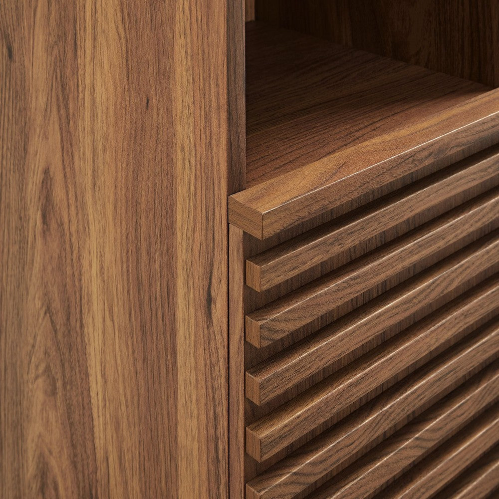 Modway Render Tall Narrow Bathroom Storage Cabinet Oak MDY-EEI-6851-OAK