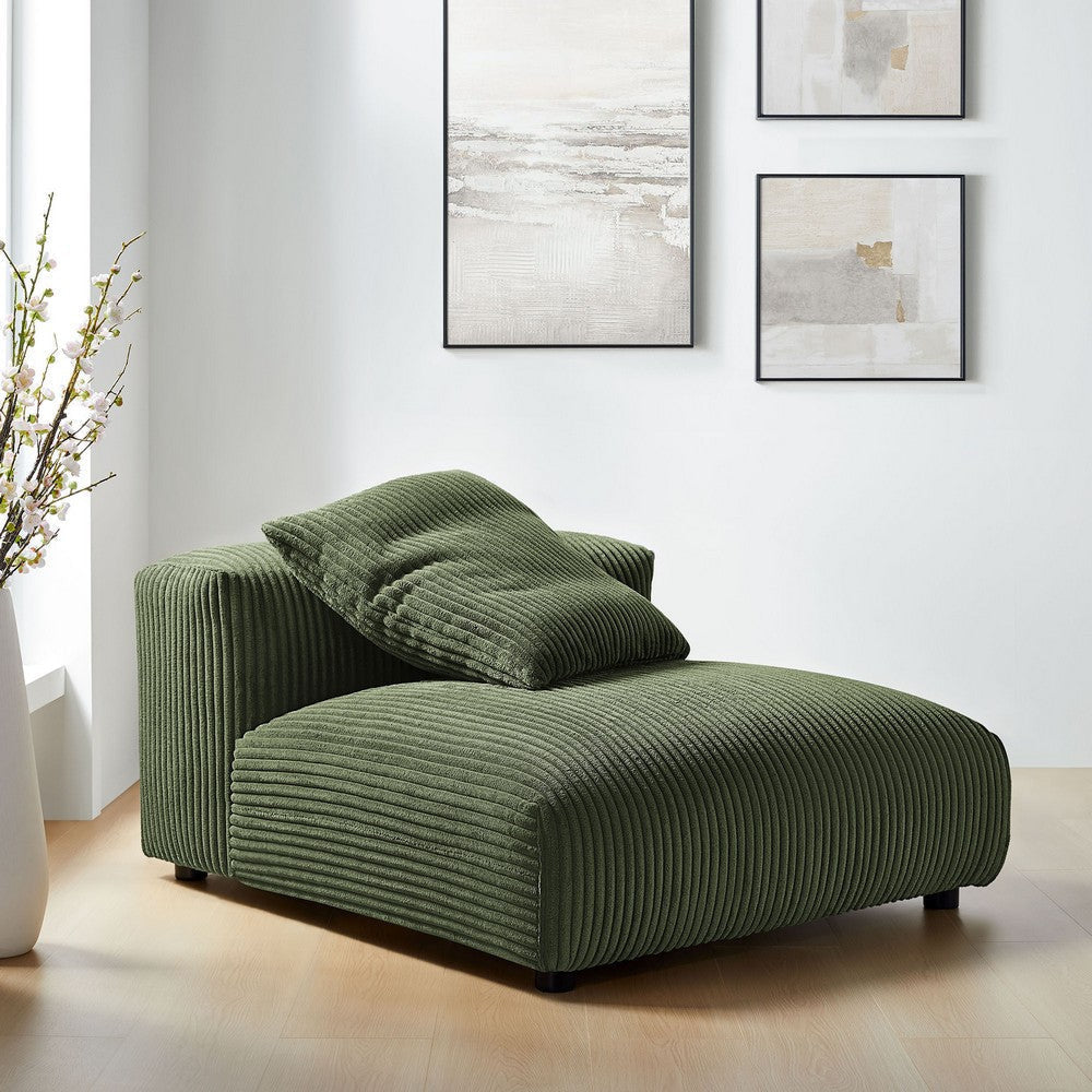 Modway Solace Single Sectional Sofa Chair Fern