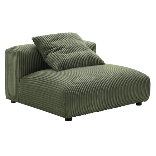 Modway Solace Single Sectional Sofa Chair, Fern