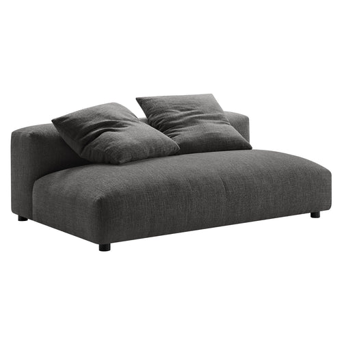 Solace Modular Upholstered Fabric Armless Loveseat by Modway