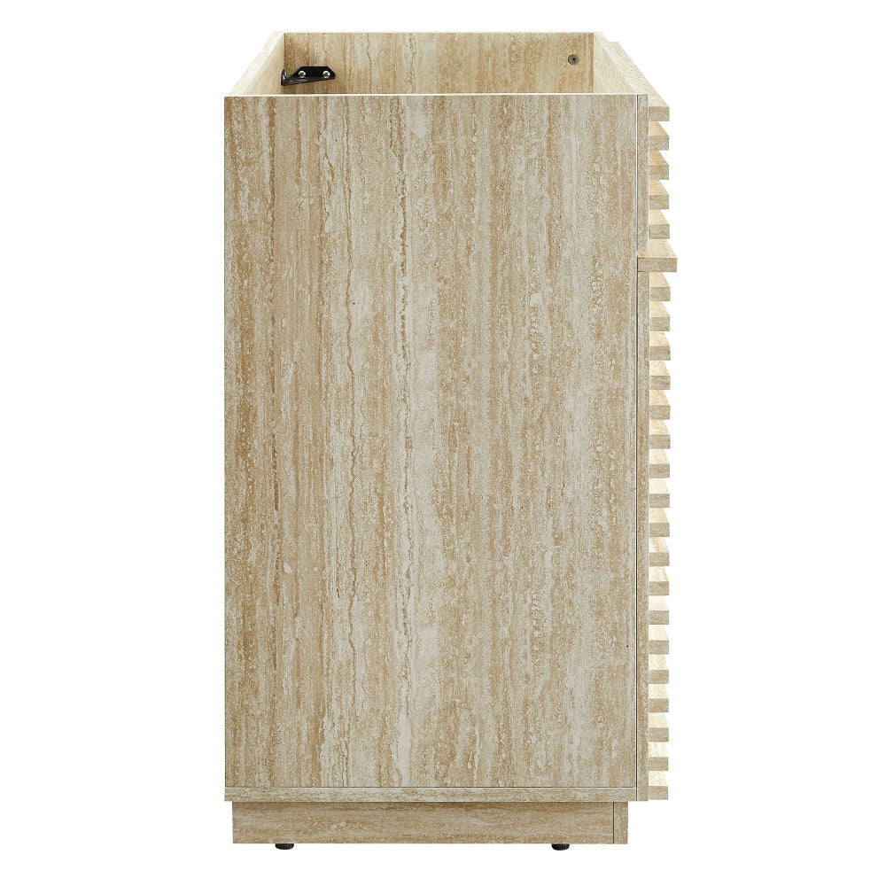 Render 30’’ Faux Travertine Bathroom Vanity Cabinet (Sink Not Included) by Modway