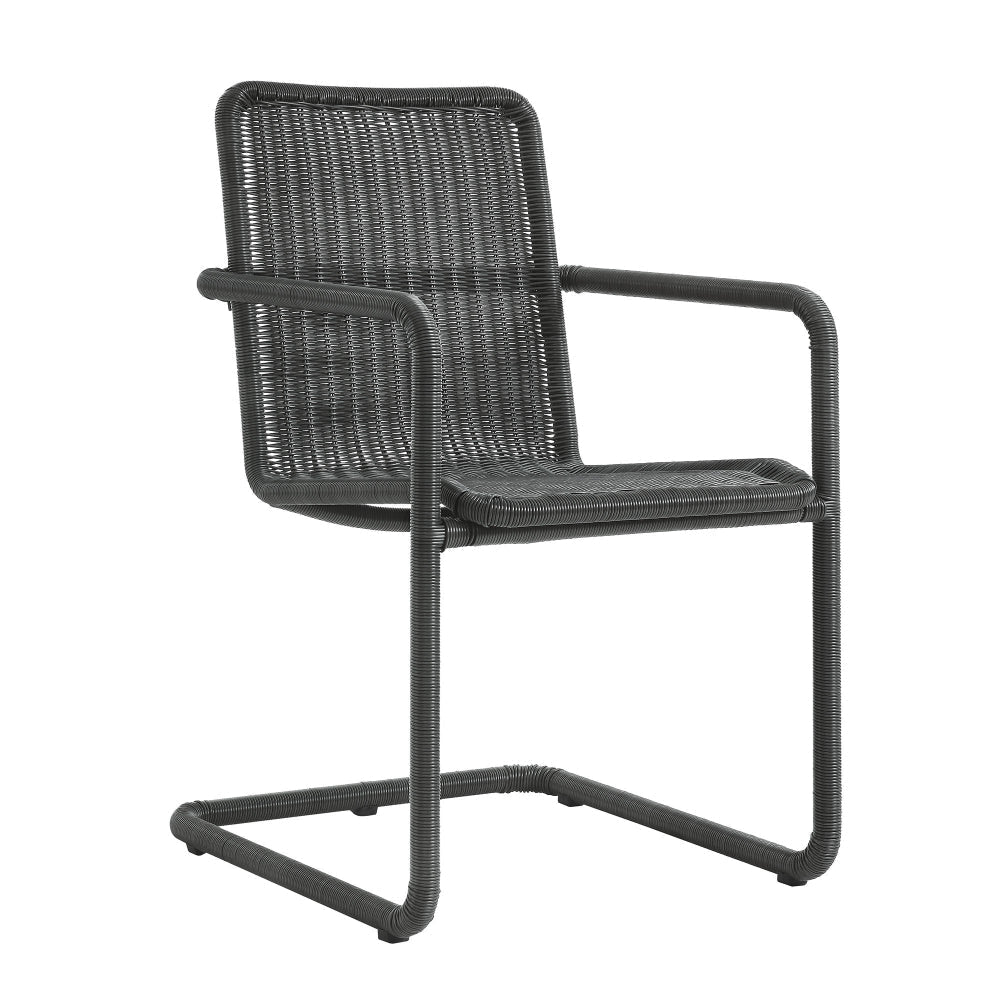 Abacus Outdoor Patio Wicker Dining Chairs Set of 2 by Modway