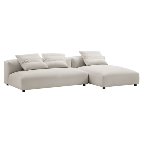 Modway Solace Sectional, Oversized, Salt