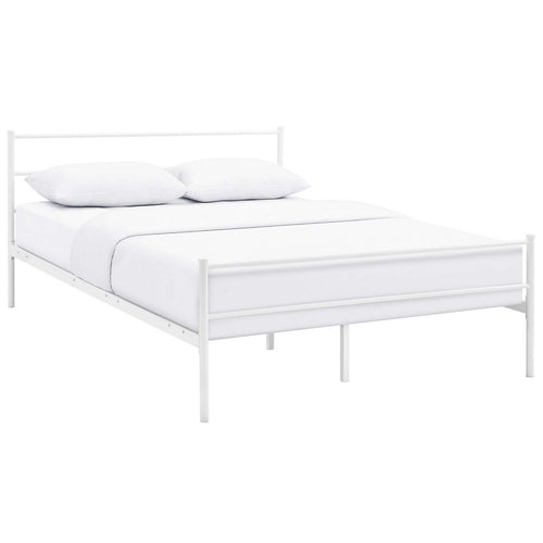Alina Platform Full Bed Frame by Modway| White