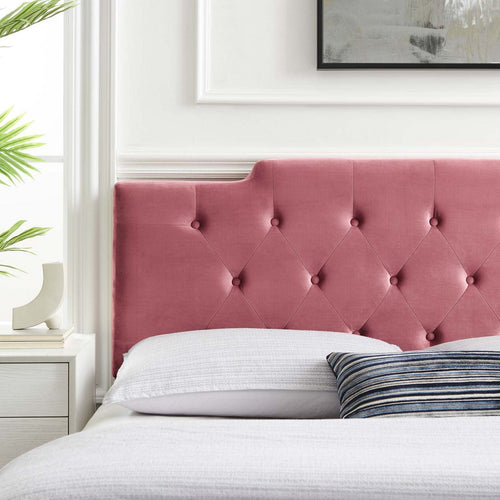 Juliet Tufted Performance Velvet King/California King Headboard by Modway| Red