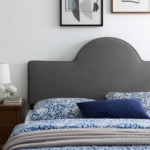 Dawn Performance Velvet Full/Queen Headboard by Modway| Gray
