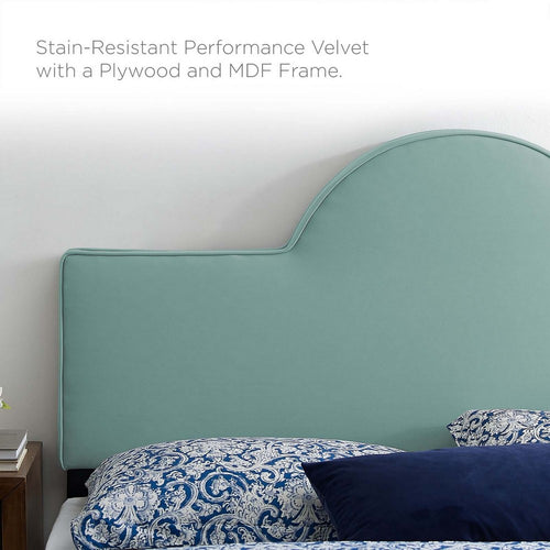 Dawn Performance Velvet King/California King Headboard by Modway| Green