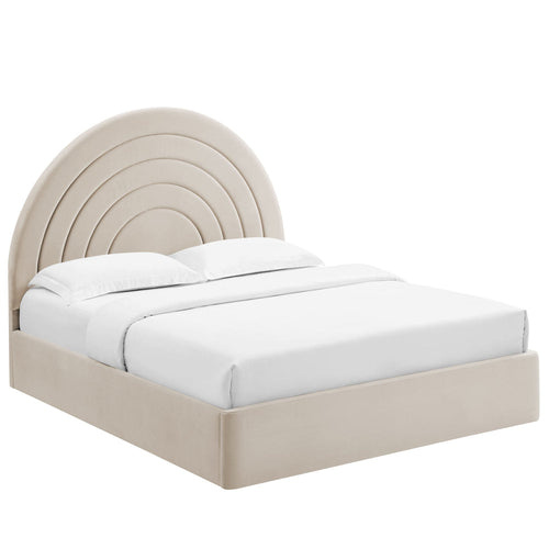 Solana Arched Performance Velvet Full Platform Bed by Modway