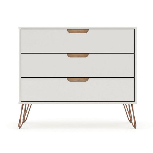 Rockefeller Mid-Century- Modern Dresser with 3- Drawers in