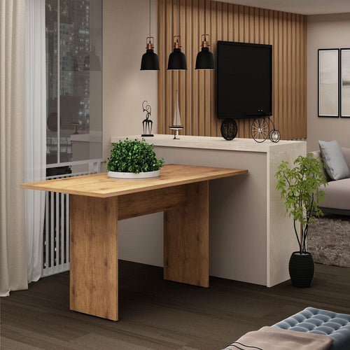 NoMad 67.91 Rustic Country Dining Table in Nature