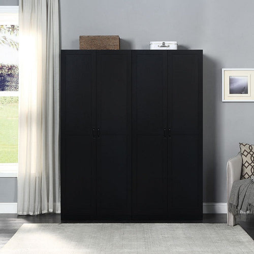 Hopkins Modern Storage Closet 3.0 in Black - Set of 2
